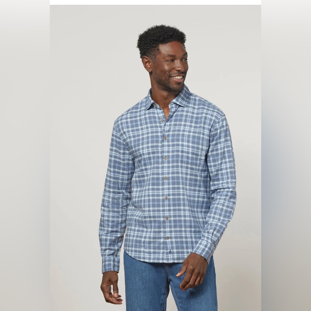 Johnnie-O Surflannel ROAN SHIRT (MALIBLU), Size XL